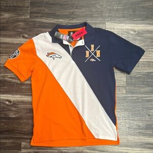 100% Authentic licensed Men’s FOCO Denver Broncos Polo Shirt